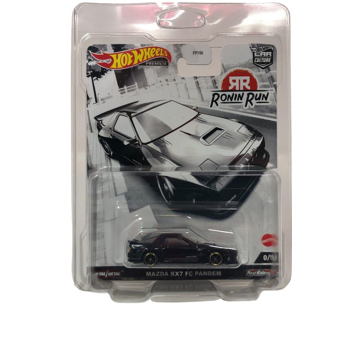 Hot Wheels Premium Car Culture Ronin Run Mazda RX7 FC Car - Black HCK15