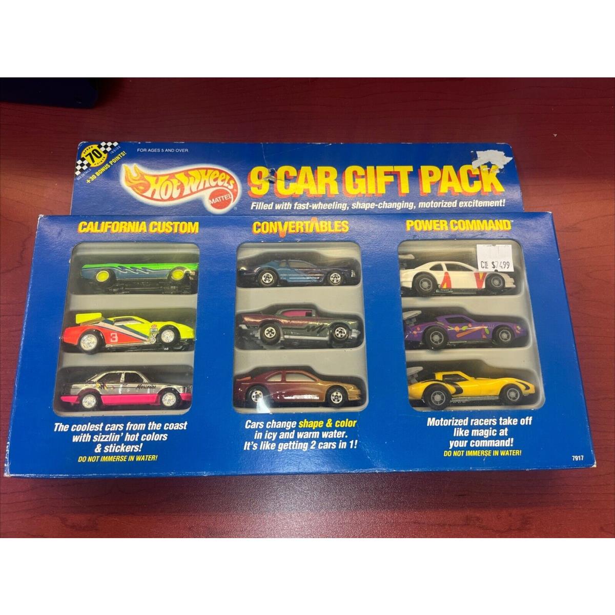 Hot Wheels Speed Points 9 Car Gift Pack Cal Customs Convertibles Power Command