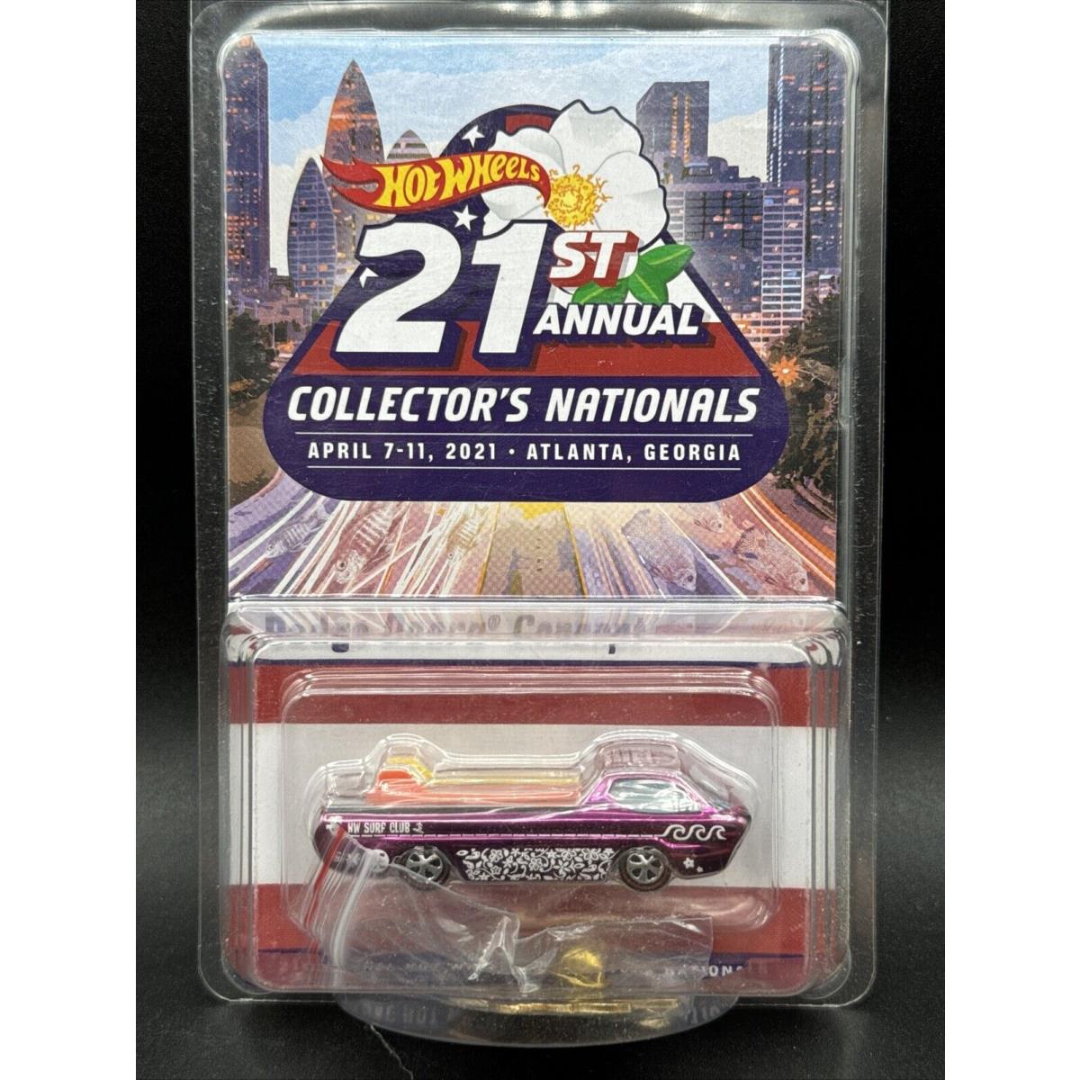 2021 Hot Wheels 21st Nationals Dodge Deora Concept Dinner Car Patch Pin Includ