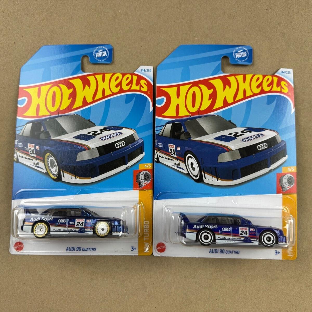 Hot Wheels Super Treasure Hunt Audi 90 Quattro Blue Diecast 144/250 Car 2024