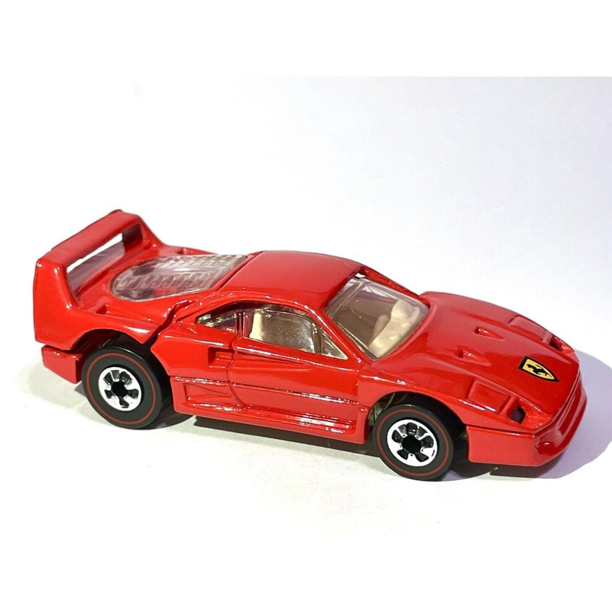 1991 Hot Wheels Custom Made Redline Ferrari F-40 Blister Pulled Rare