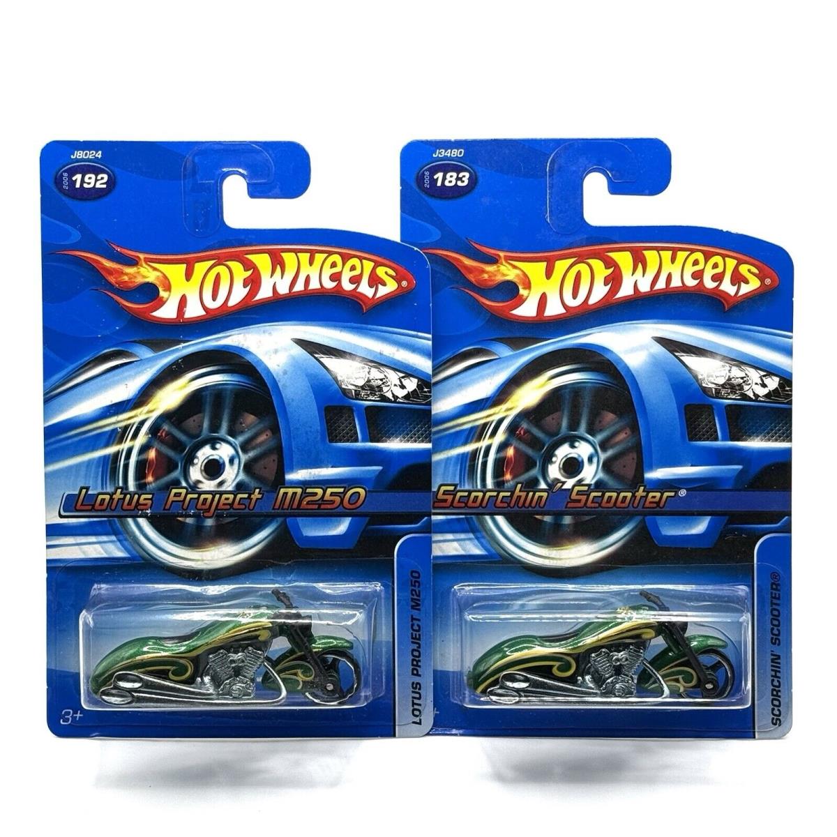 2006 Hot Wheels Error Scorchin` Scooter + Lotus Project M250 Read Look