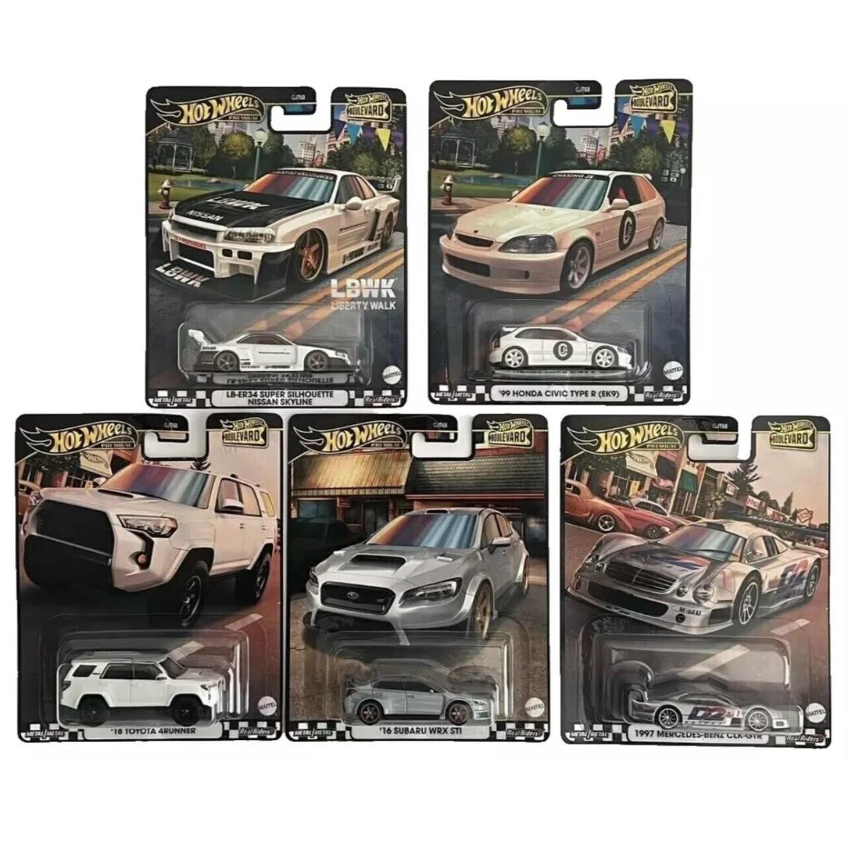 2024 Hot Wheels Boulevard Gold Premium A Case 5 Cars Set GJT68-957A In-stock