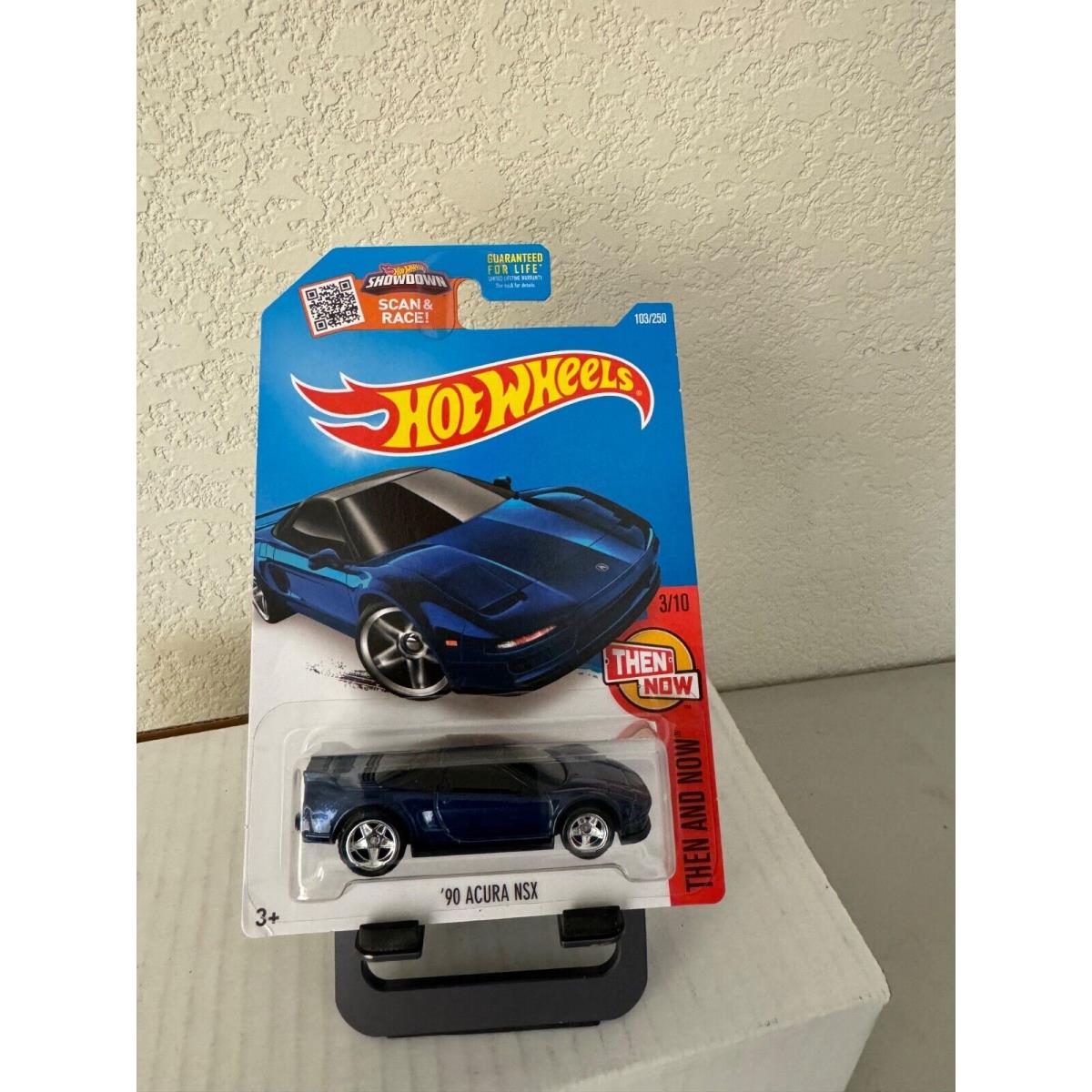 2016 Hot Wheels Super Treasure Hunt `90 Acura Nsx Blue w/ Protector A29