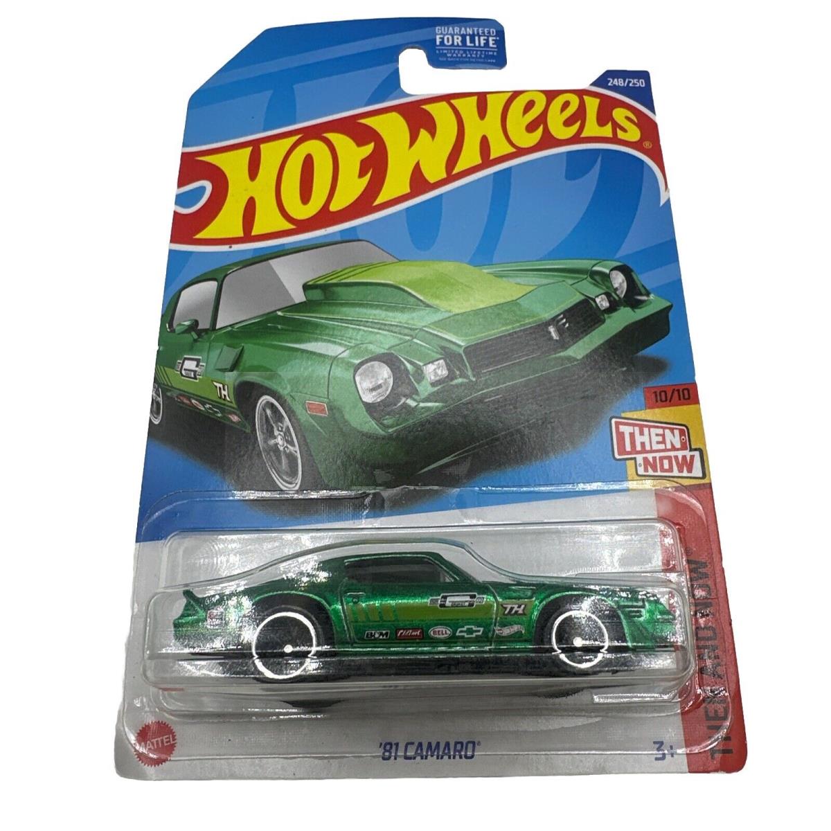 2022 Hot Wheels Q Case Super Treasure HUNT--81 Camaro 248/250 HCY23 Rare - Green