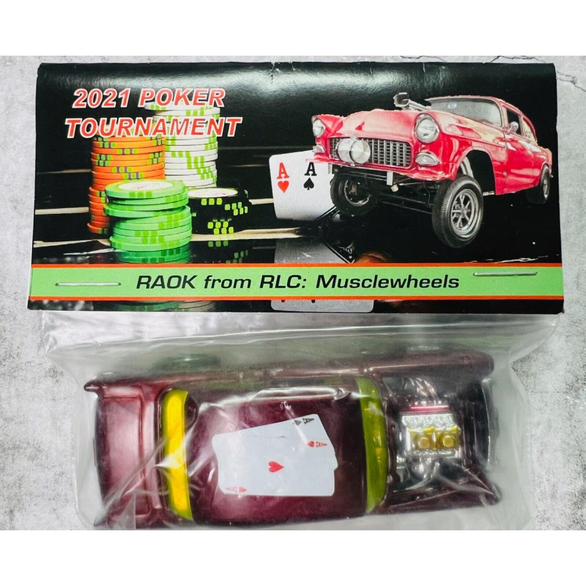 Hot Wheels 21st Collector Nationals 55 Chevy Gasser Poker Car 20 of 25 Raok