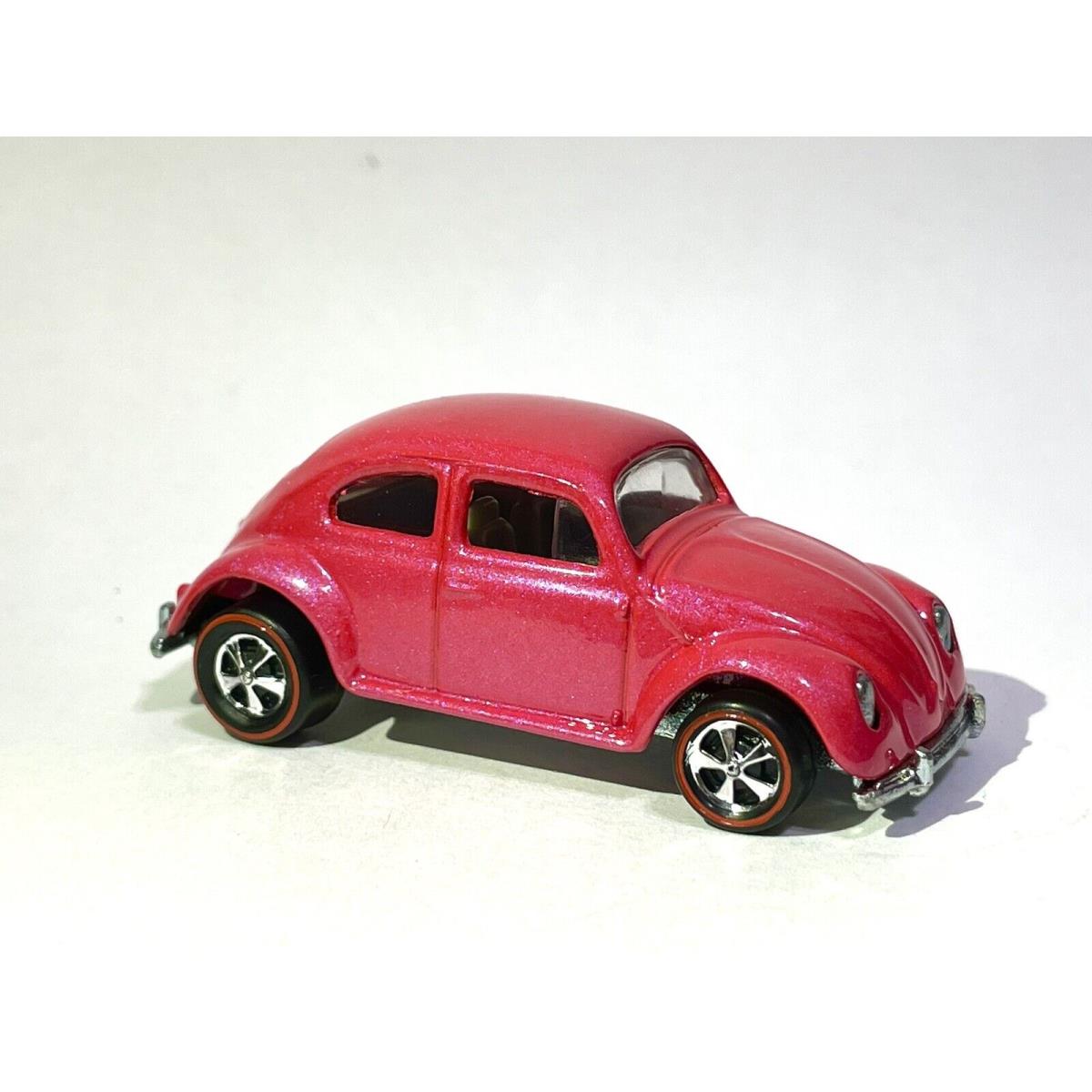 Custom Made Redline 1988 Hot Wheels Volkswagen Pearl Pink Beetle Bug