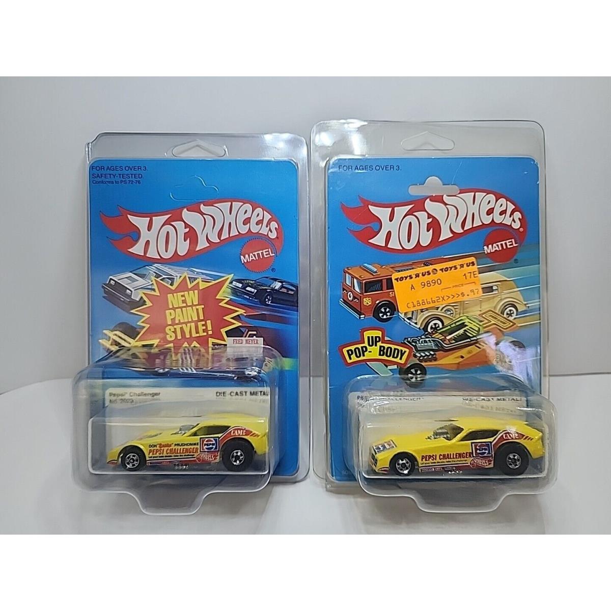 Vintage 1981/1983 Hot Wheels Pepsi Challenger No. 2023 with and Without Snake