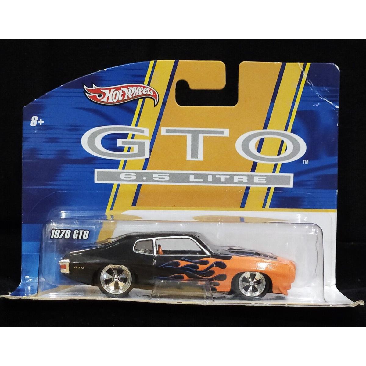 Hot Wheels 70 1970 Pontiac Gto 6.5 Litre Mid-scale 1:50 Car Rubber Tires N7701