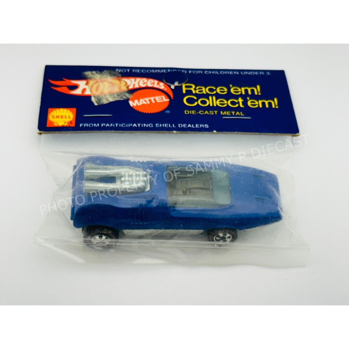 Hot Wheels Redline Shell Promo Peeping Bomb 1973 Blue Enamel in Baggie