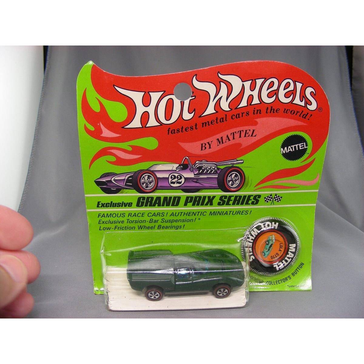 Hot Wheels Redline Lola GT70 Dark Green Enamel HK in Blisterpack