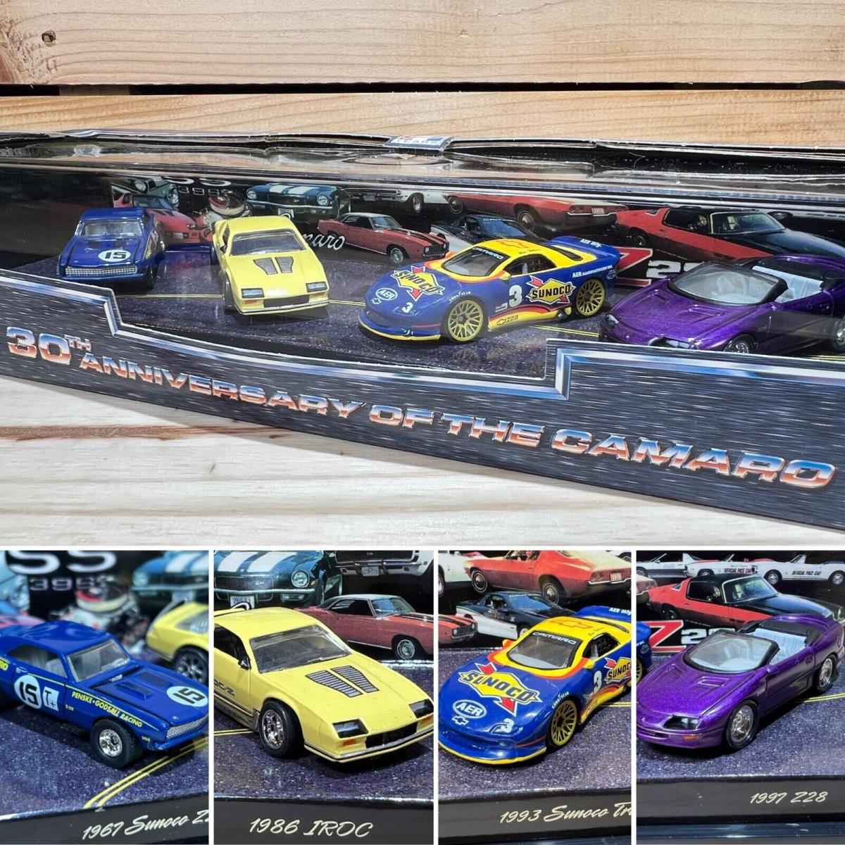 Vintage 1997 Hot Wheels Collectibles 30th Anniversary of The Camaro 4 Car Set