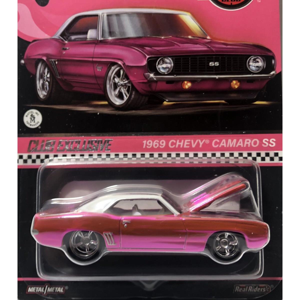 2024 Hot Wheels Rlc Redline Club Exclusive Pink 1969 Chevrolet Camaro SS LT4