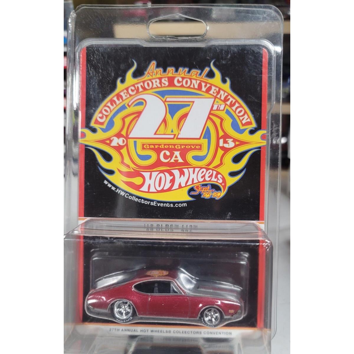 Hot Wheels 27th Annual Collectors Convention `68 Olds 442 Red Low Number 12