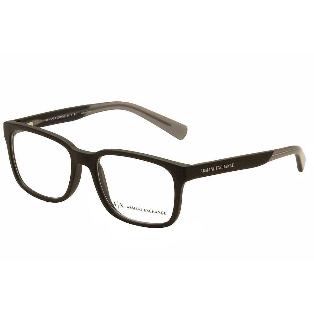 Armani Exchange Men`s Eyeglasses AX3029 AX/3029 8182 Black Optical Frame 54mm