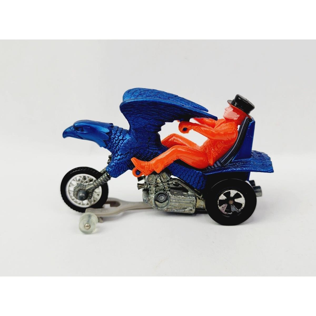 Hot Wheels Rrrumblers Bold Eagle Blue W/ Orange Tops Rider Guide Very Nice