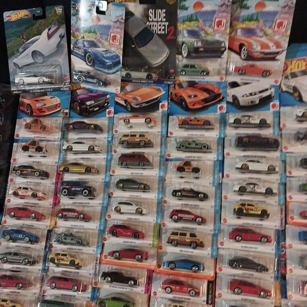 Hot Wheels J-imports Case of 72 +12 Real Riders Car Culture Collector`s Set