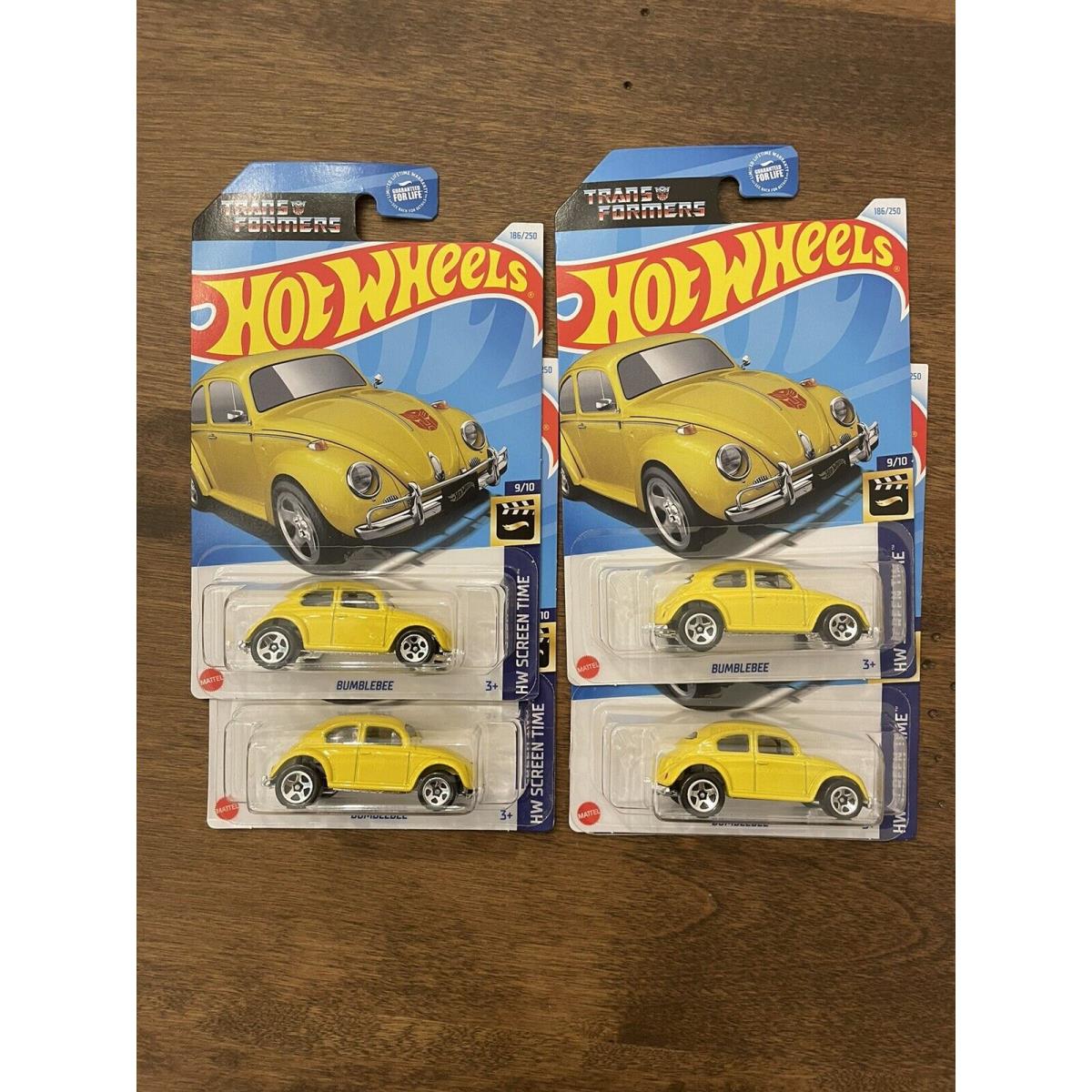 Hot Wheels 2024 Mainline K Case VW Beetle Transformers Bumblebee Lot of 4