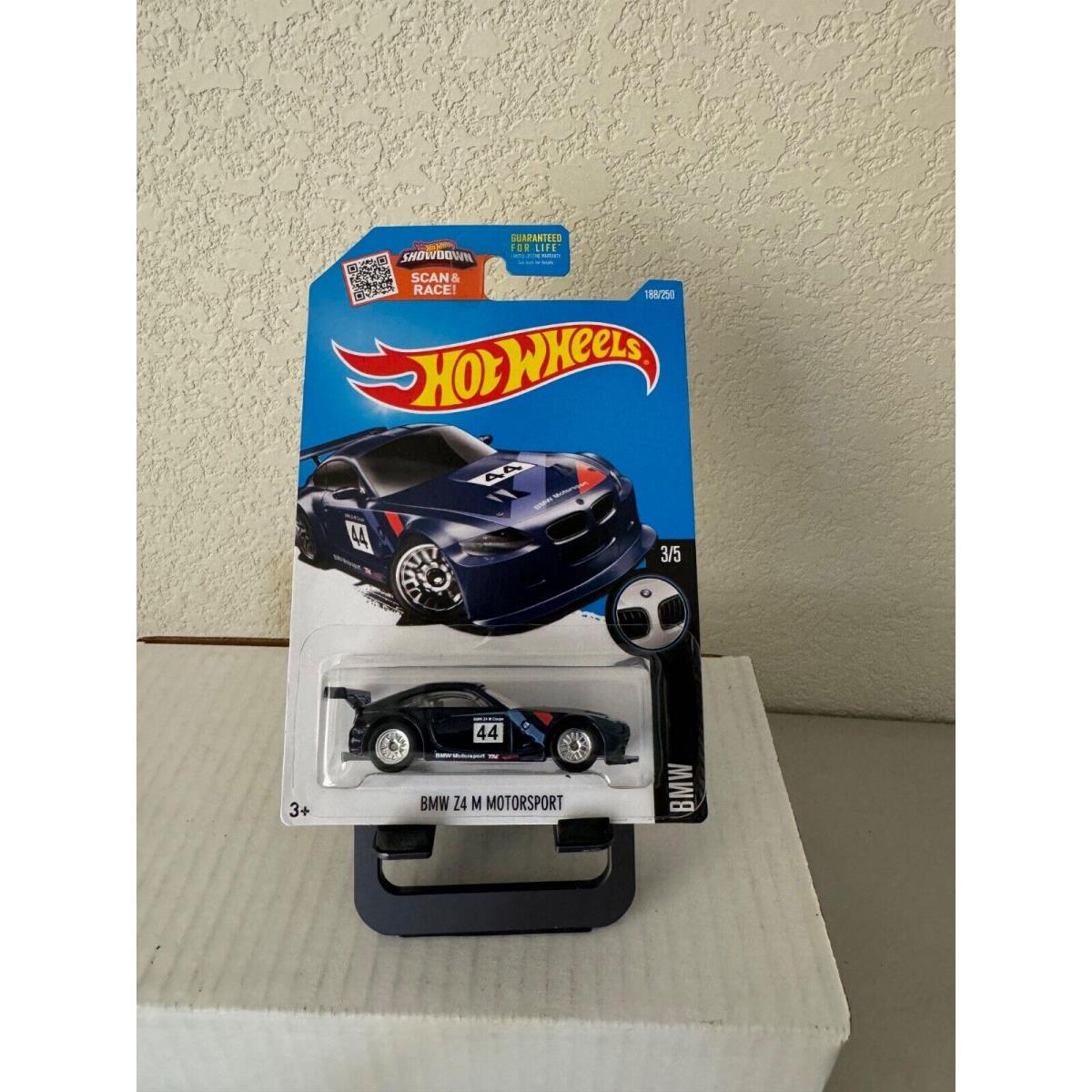 2016 Hot Wheels Super Treasure Hunt Bmw Z4 M Motorsport W/protector A29