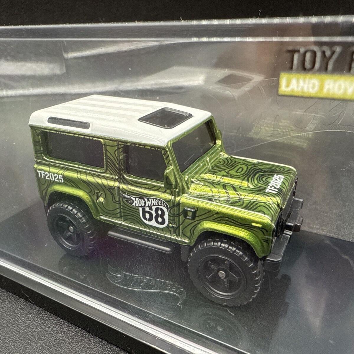 2025 Hot Wheels Toy Fair Green Land Rover Defender Acrylic Case