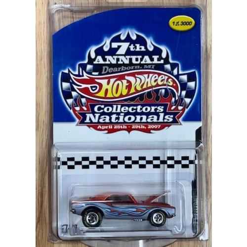 Hot Wheels 2007 Collectors Nationals 7th Convention `67 Camaro in Case