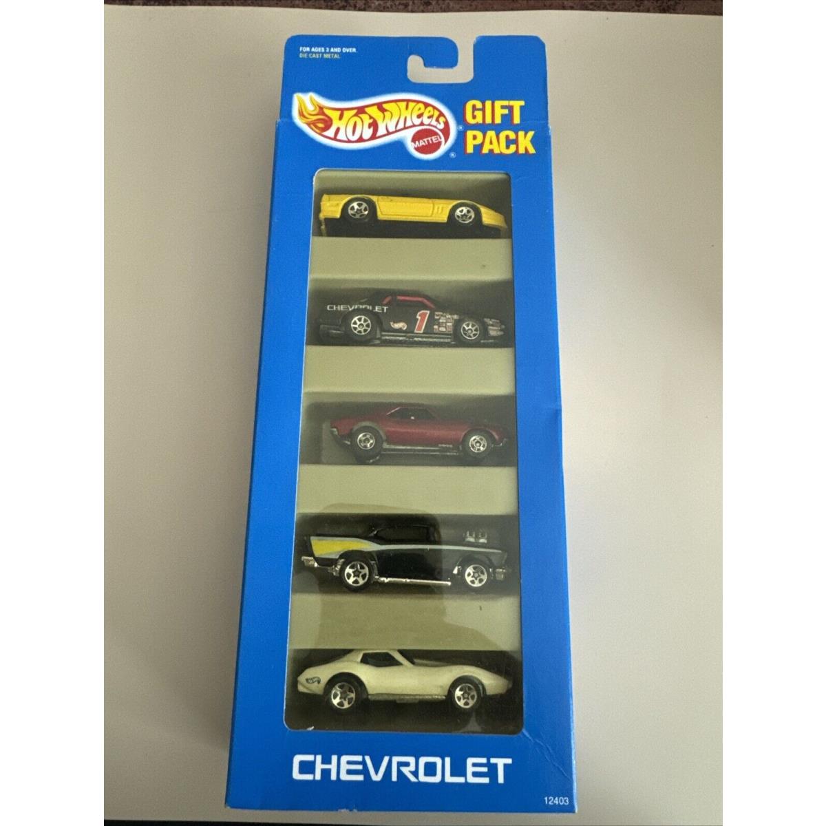 Hot Wheels Chevrolet 5 Pack Htf Red Camaro + Rare 57 Black Chevy w/ Basic Wheels