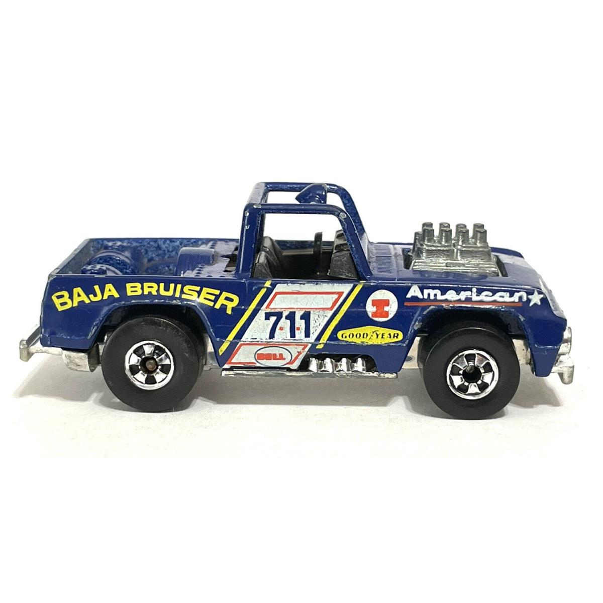 1973 Hot Wheels Blackwall Blue Baja Bruiser 711 Very Nice