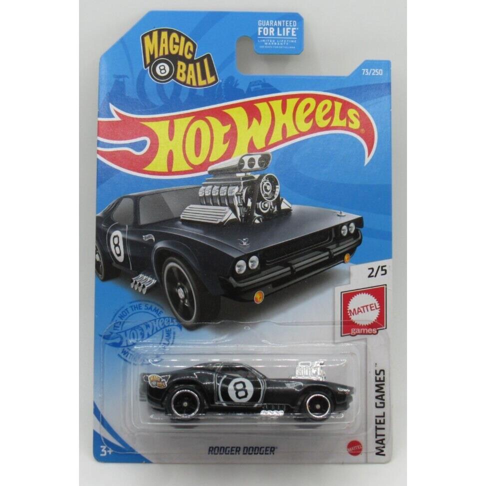 Hot Wheels 2021 Super Treasure Hunt Rodger Dodger Challenger Magic 8 Ball Games