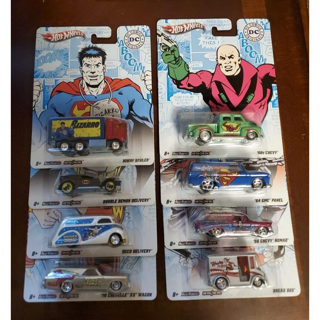 Hot Wheels 2011 Nostalgia Series DC Comics Complete Full Set of 8