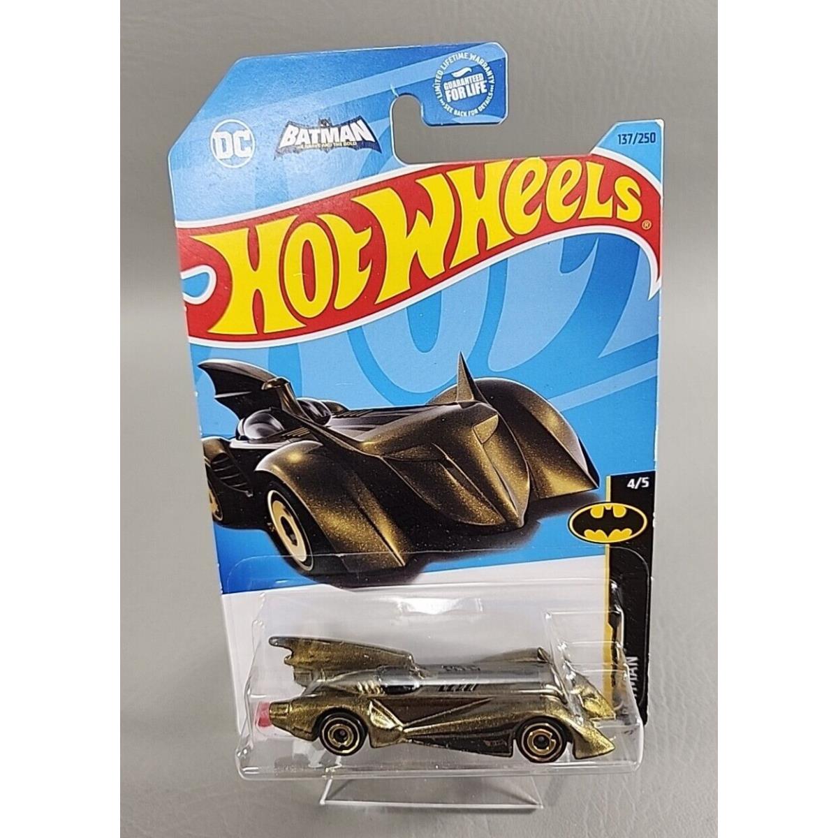 Hot Wheels 2023 Batman 4/5 Batmobile - Metallic Gold W/clamshell Case - Error