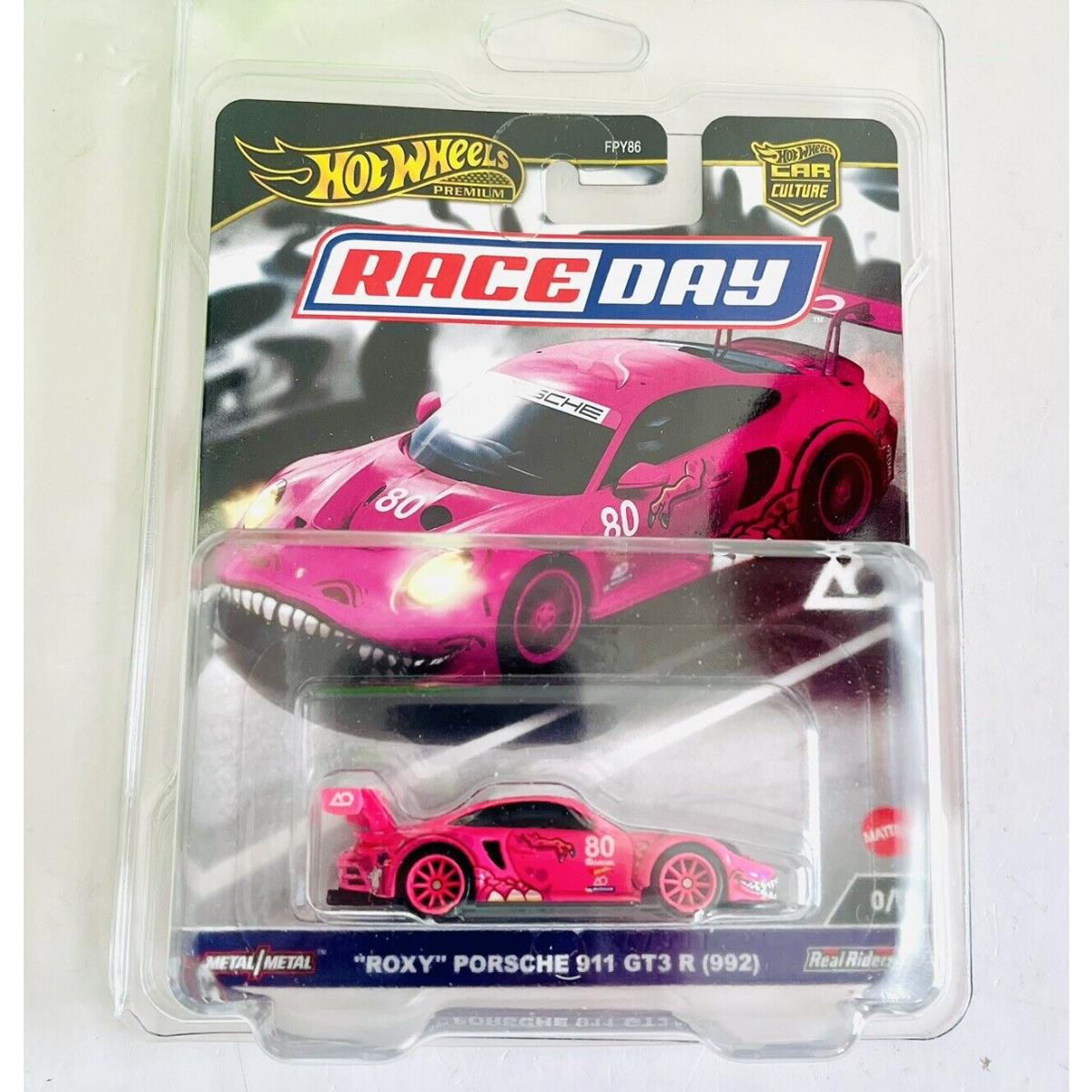 2024 Hot Wheels Car Culture Race Day Roxy Porsche 911 GT3 R 992 Pink Chase