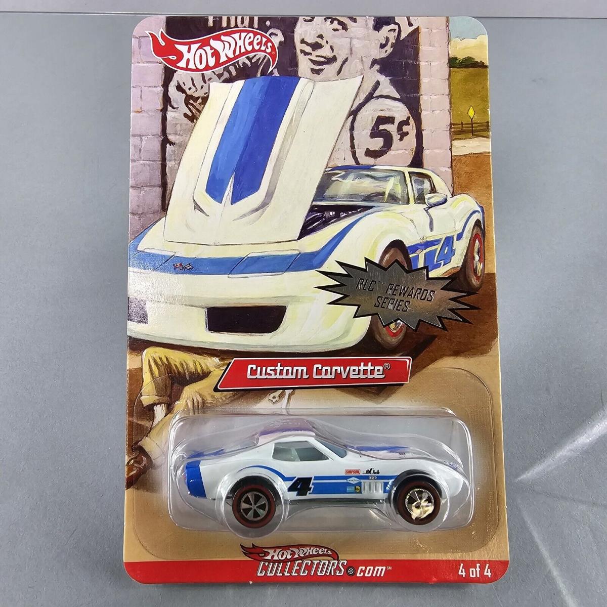 2007 Hot Wheels Rlc Rewards Series Custom Corvette Collector Redline 4349/4981