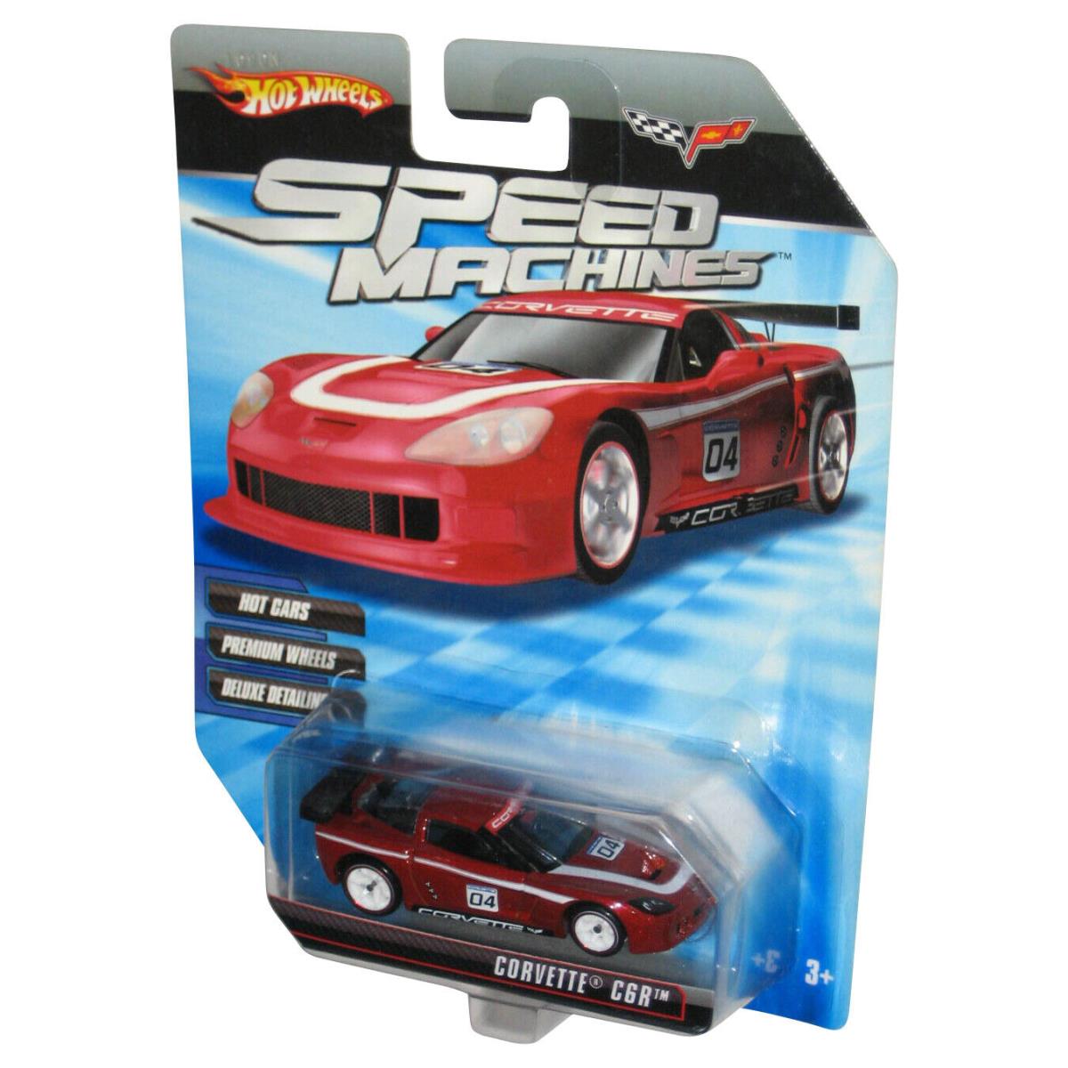 Hot Wheels Speed Machines 2009 Red Corvette C6R Toy Car