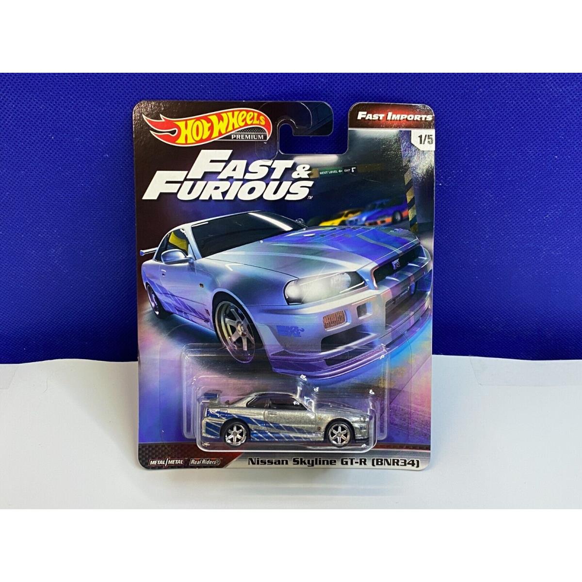 Hot Wheels Premium Fast Furious Fast Imports Nissan Skyline Gt-r BNR34