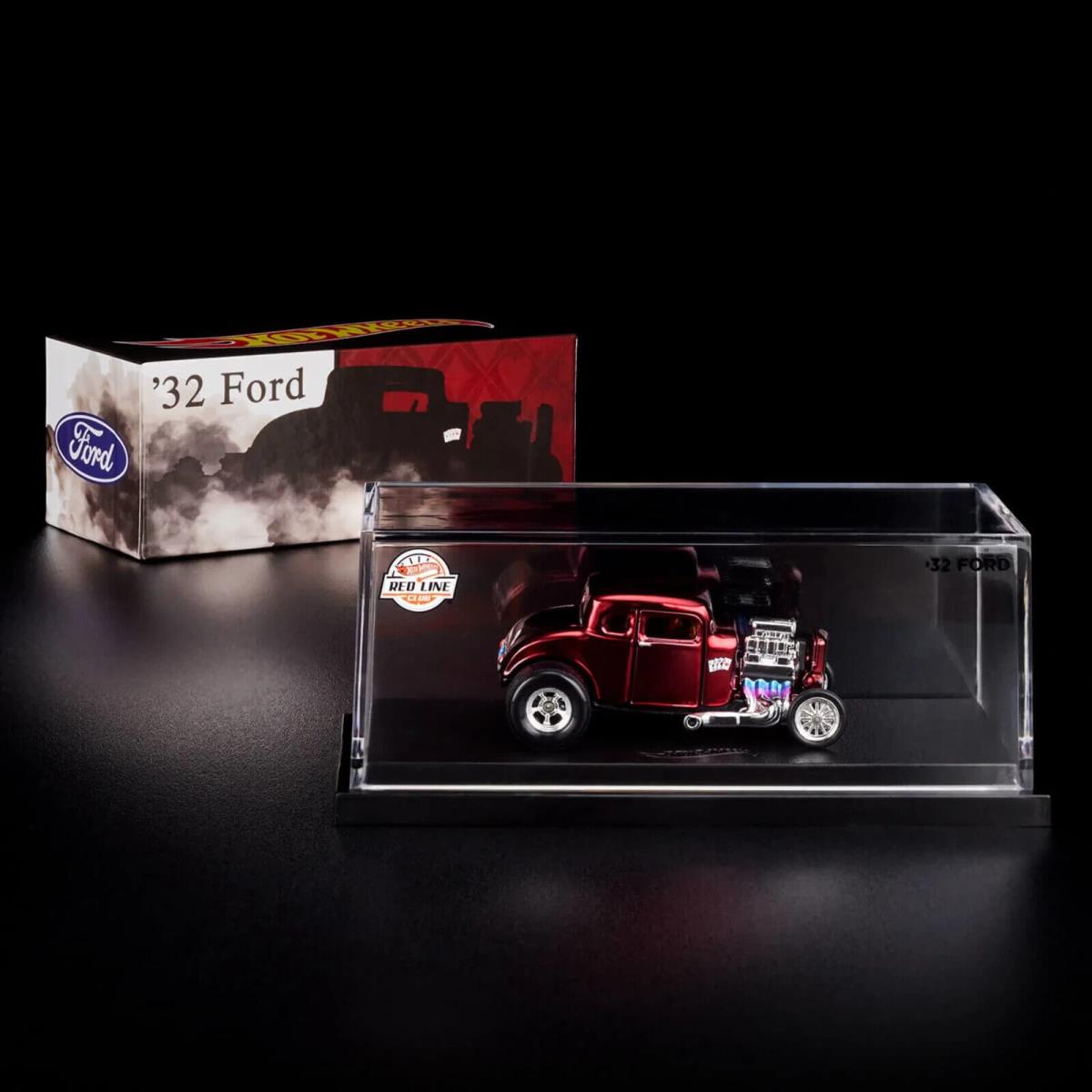 Hot Wheels 2022 Redline Club Rlc `32 Ford Duece Coupe Oxblood Red - Box