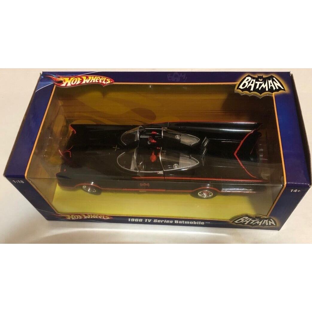 Hot Wheels 1/18 Scale Diecast 1966 TV Series Batmobile Batman Hot Wheels