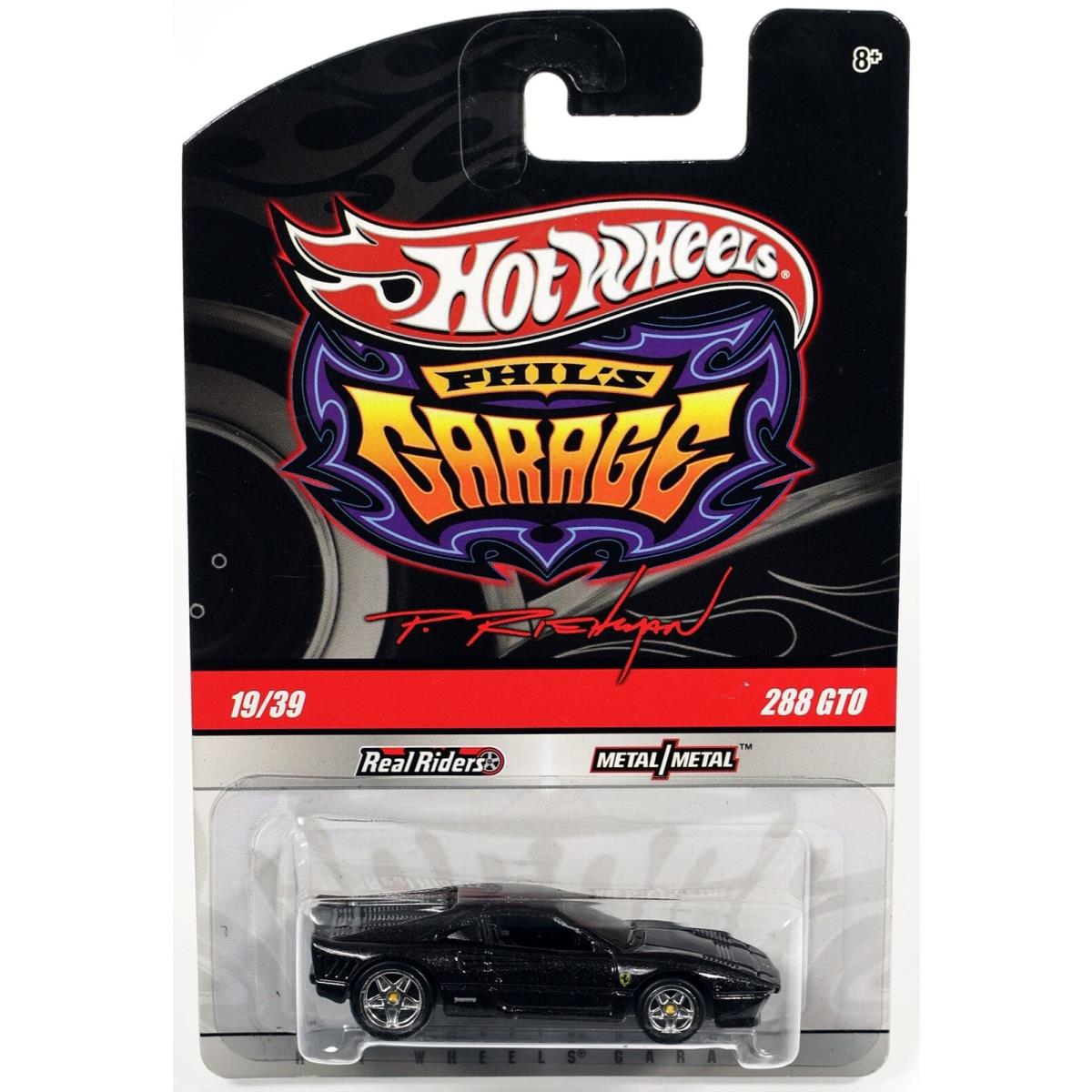 Hot Wheels Ferrari 288 Gto Phil`s Garage Series - R3780 Nrfp 2009 Black 1:64