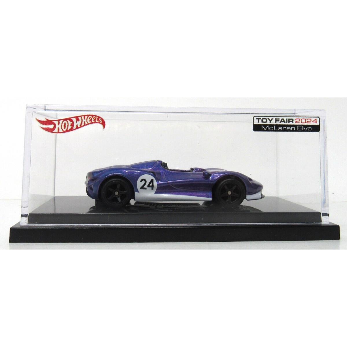 Mattel Hot Wheels Toy Fair 2024 Exclusive Purple Mclaren Elva