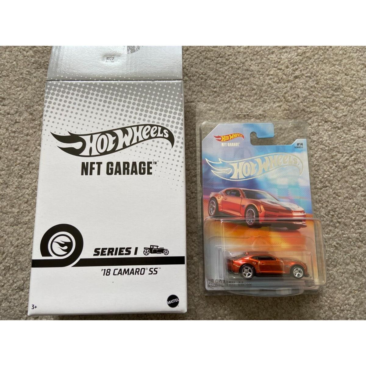 18 Camaro SS Physical Nftgarage Hot Wheels with The Box - Physical Car as Shown