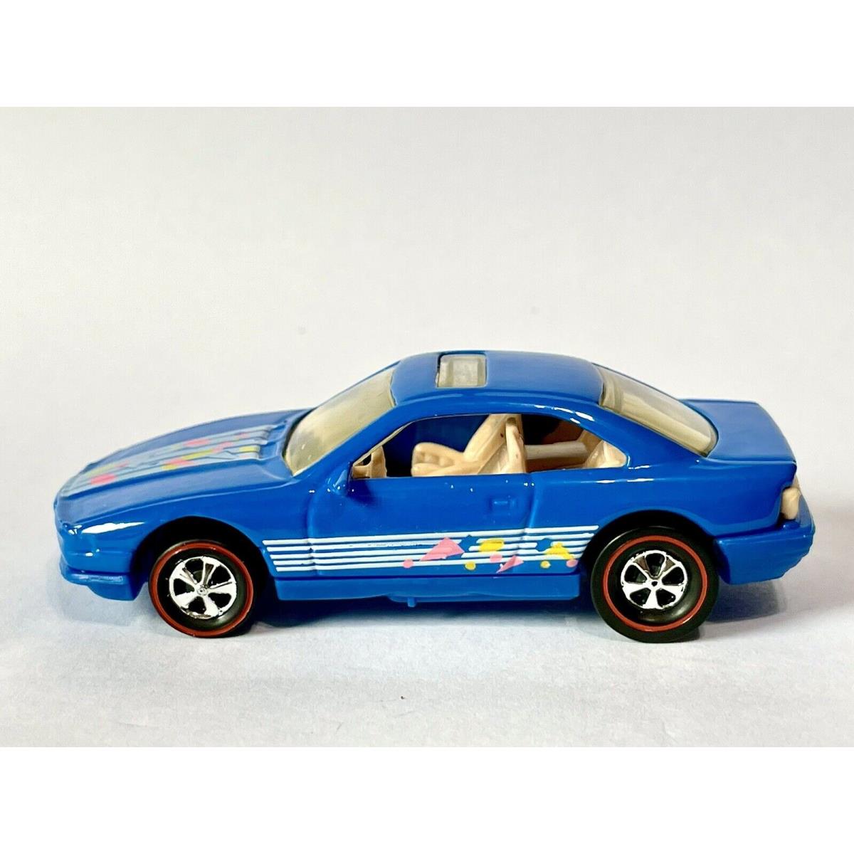 Hot Wheels 1990-1994 Bmw 850i Blue-series - Custom Made Redline