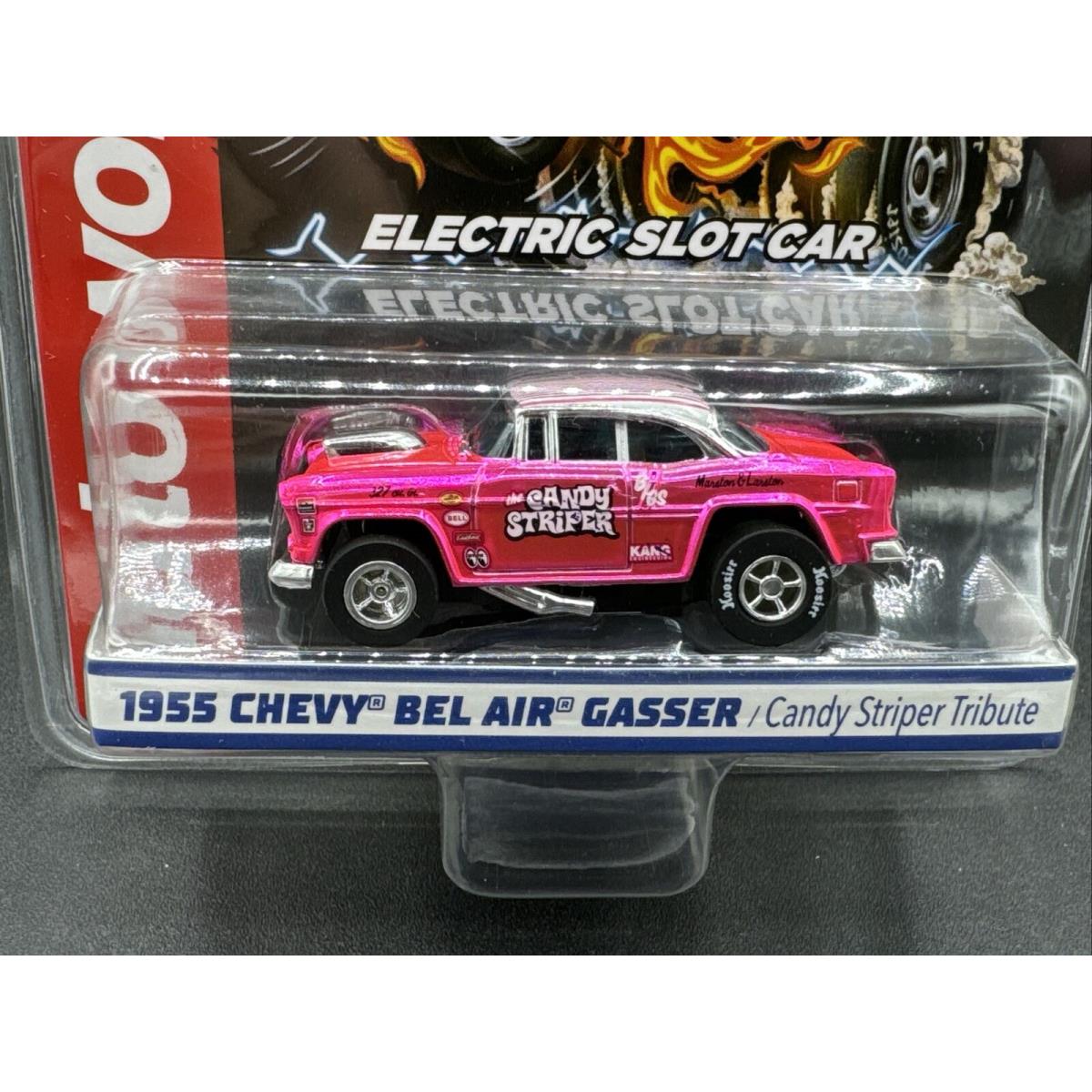 2022 Hot Wheels 1955 Chevy Bel Air Candy Striper Gasser Auto World AW HO Slot