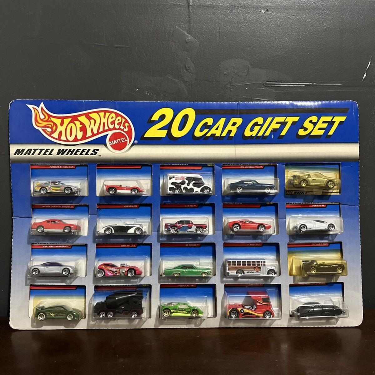 1999 Hot Wheels 20 Car Gift Set with First Editions - Ferrari Porsche Ford GT