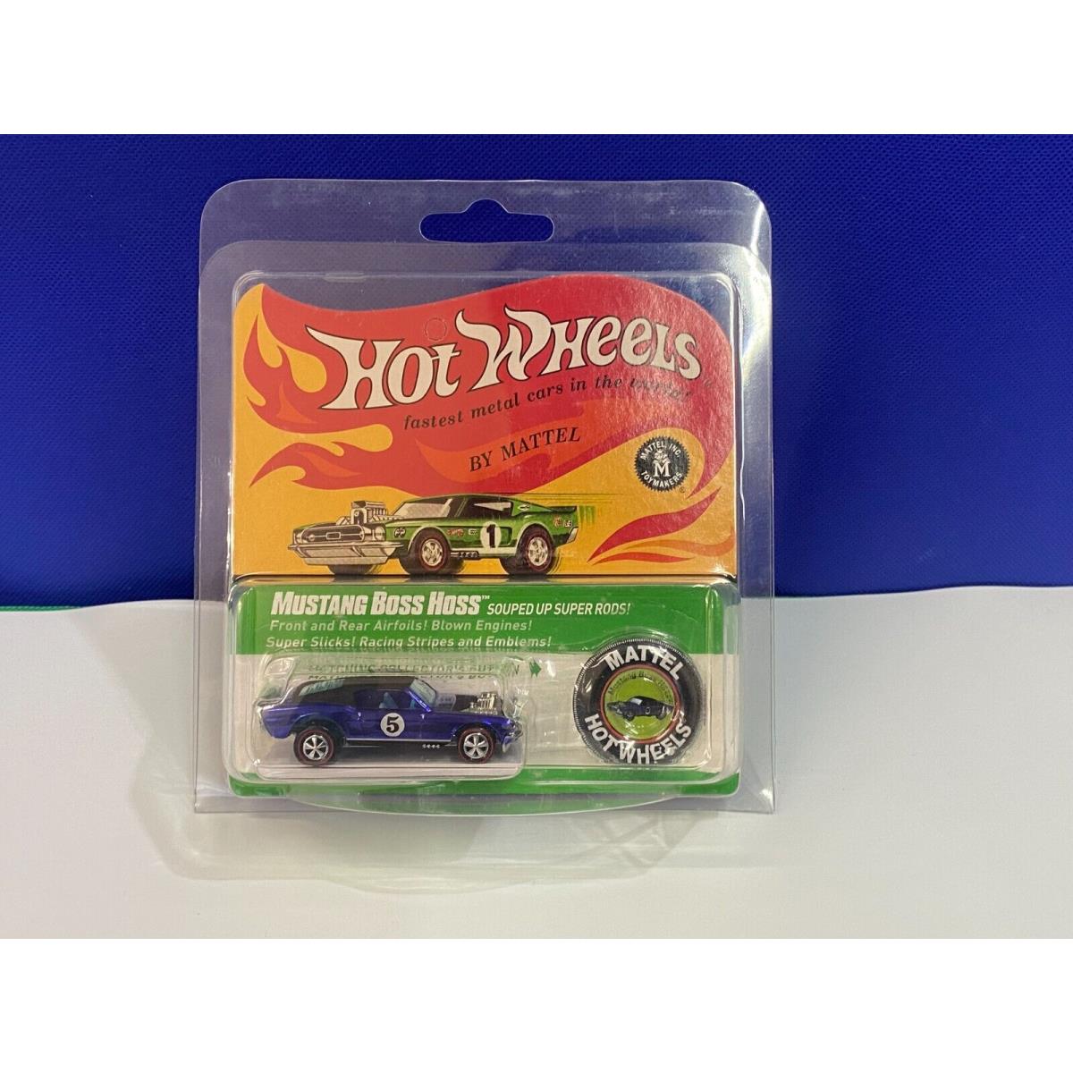 Hot Wheels 2017 Rlc Exclusive Blue 1968 Ford Mustang Boss Hoss W/protecto 1798