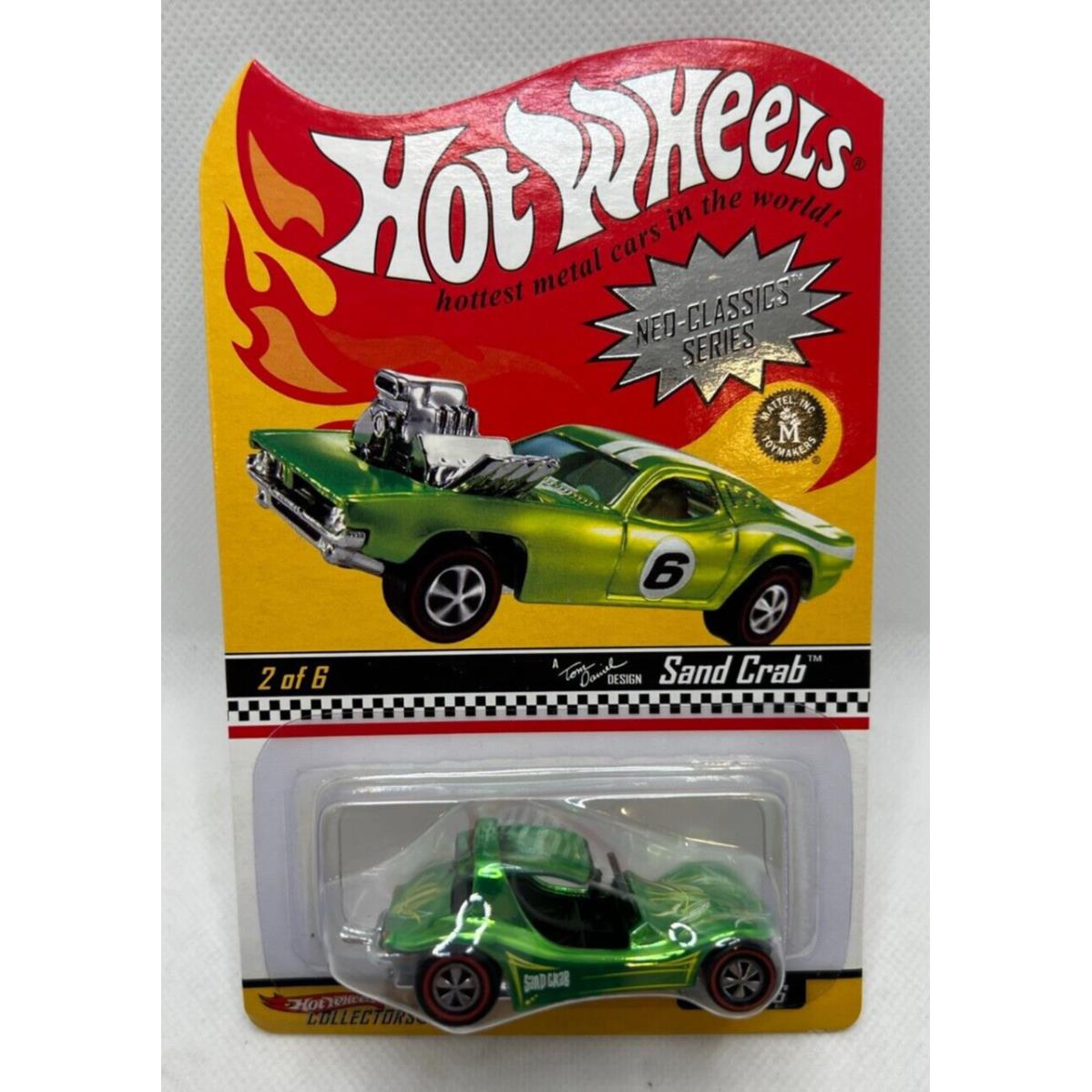 Hot Wheels Sand Crab Rlc Neo Classics Series 6 Lime Green 4466/11000