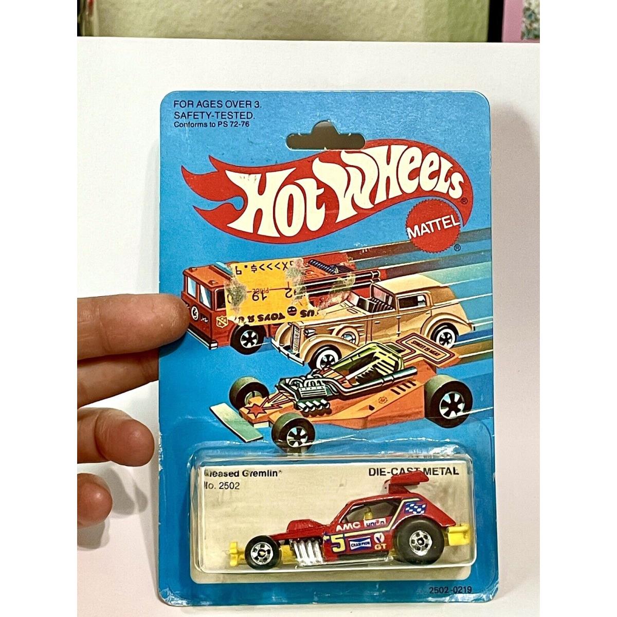 Vintage Greased Gremlin Hot Wheels The Hot Ones 2502 Die-cast Metal 1982