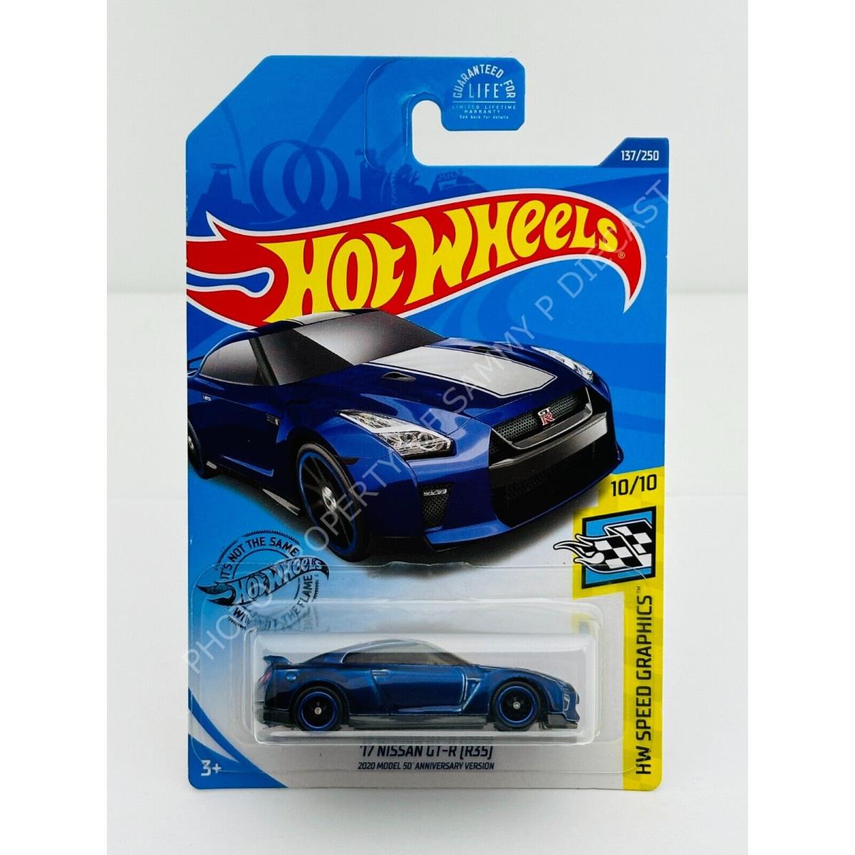 Hot Wheels 2020 Super Treasure Hunt `17 Nissan Gtr R35 Blue in Blister