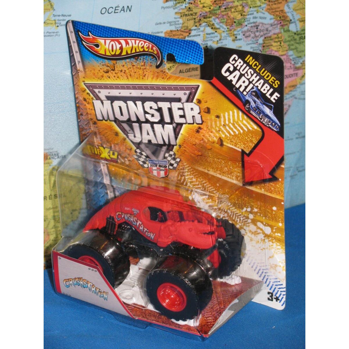 Hot Wheels Monster Jam Crush Station Truck Crushable Car Max-d