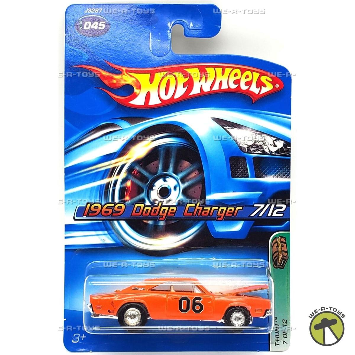 Hot Wheels 1969 Dodge Charger Vehicle 7/12 Treasure Hunt 2006 Mattel J3287