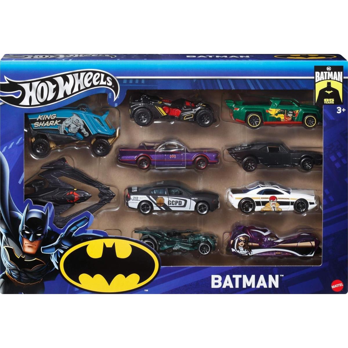 Toy Cars 10-Pack of Batman-themed 1:64 Scale Die-cast Vehicles Popular