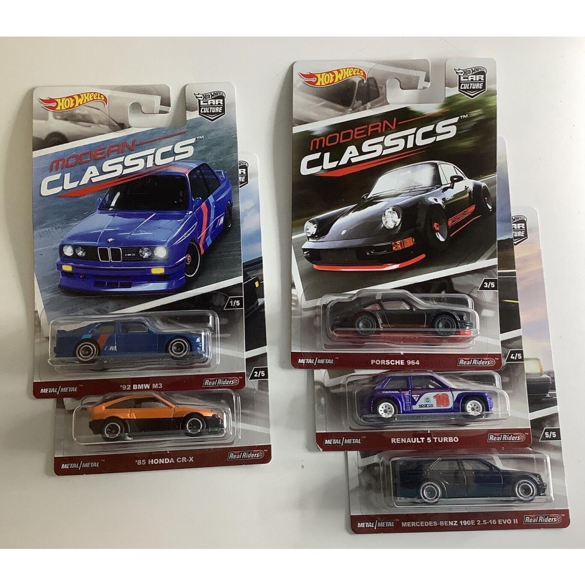 2017 Hot Wheels Premium Car Culture Modern Classics 1 Full Set Of 5